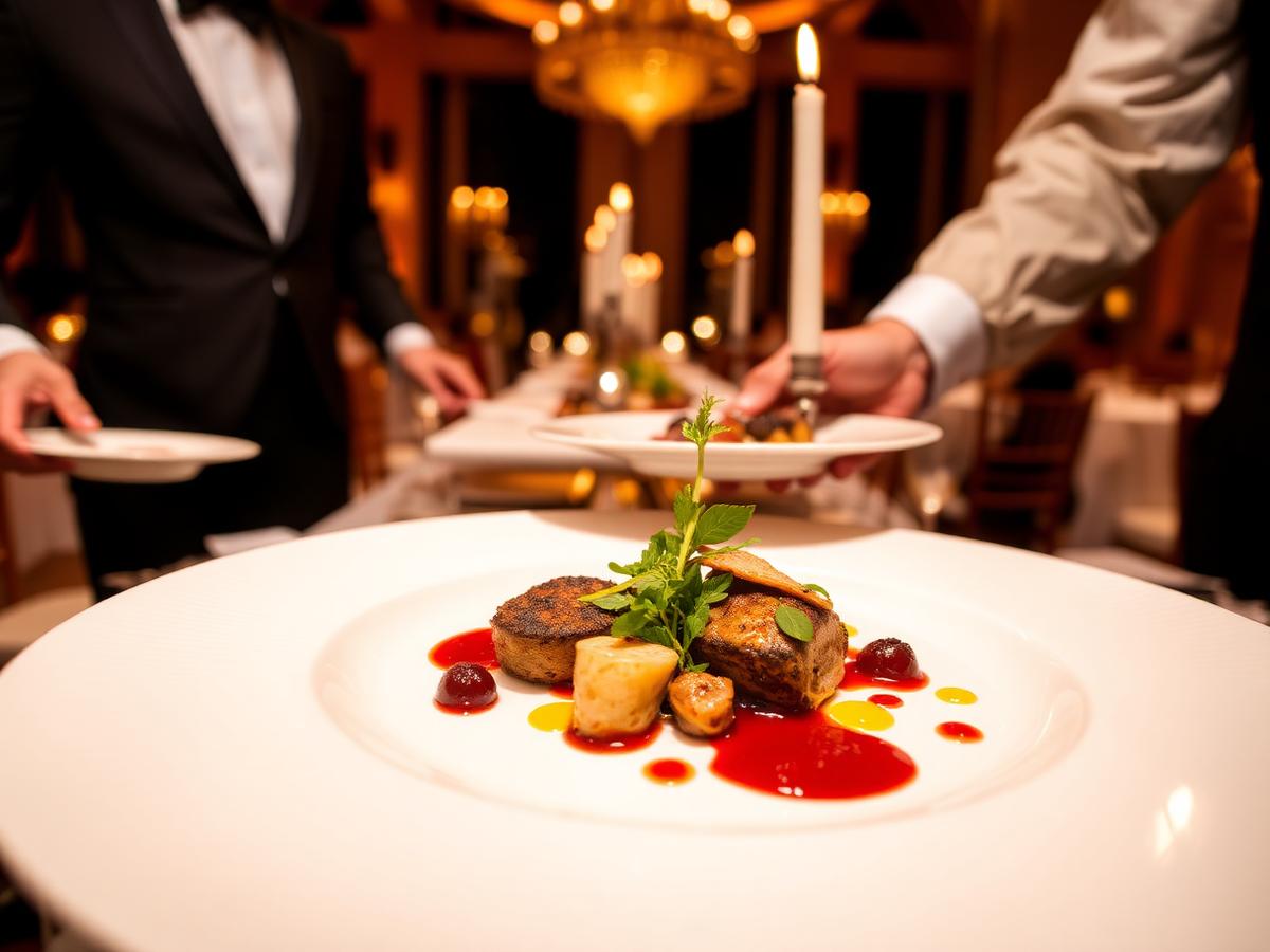 Servicio de banquete de alta cocina en Cibeles Centro de Eventos